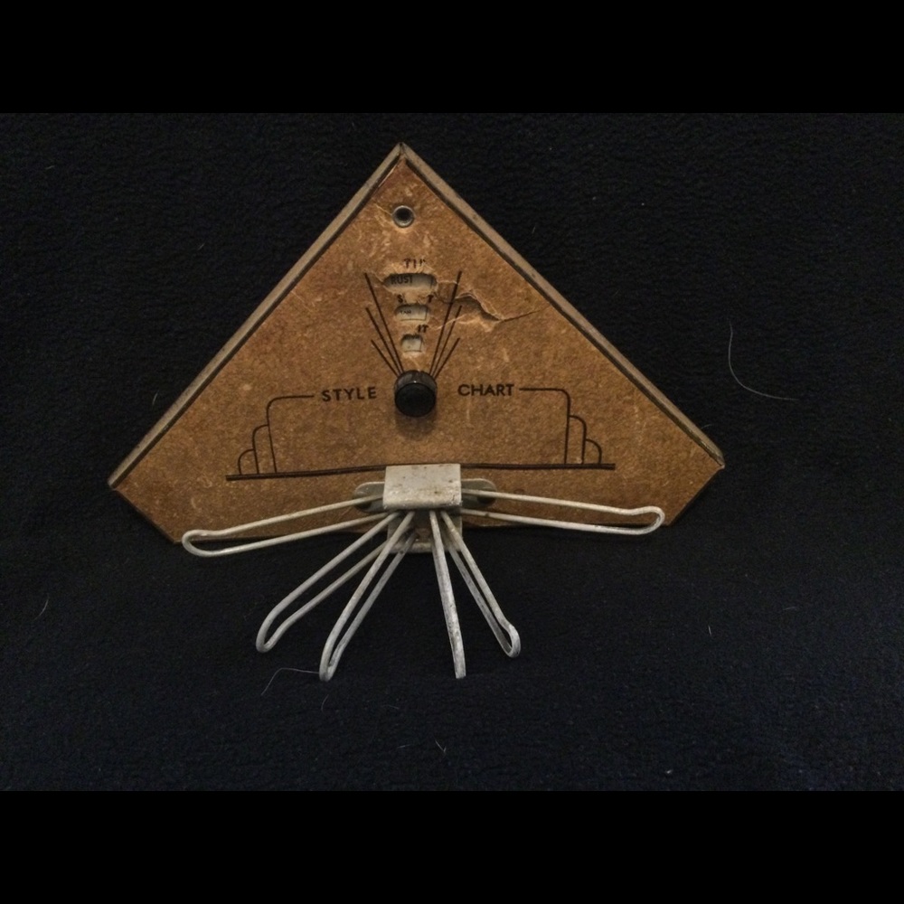 Antique tie clip and organizer